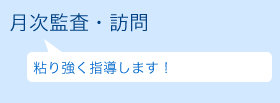 月次監査・訪問